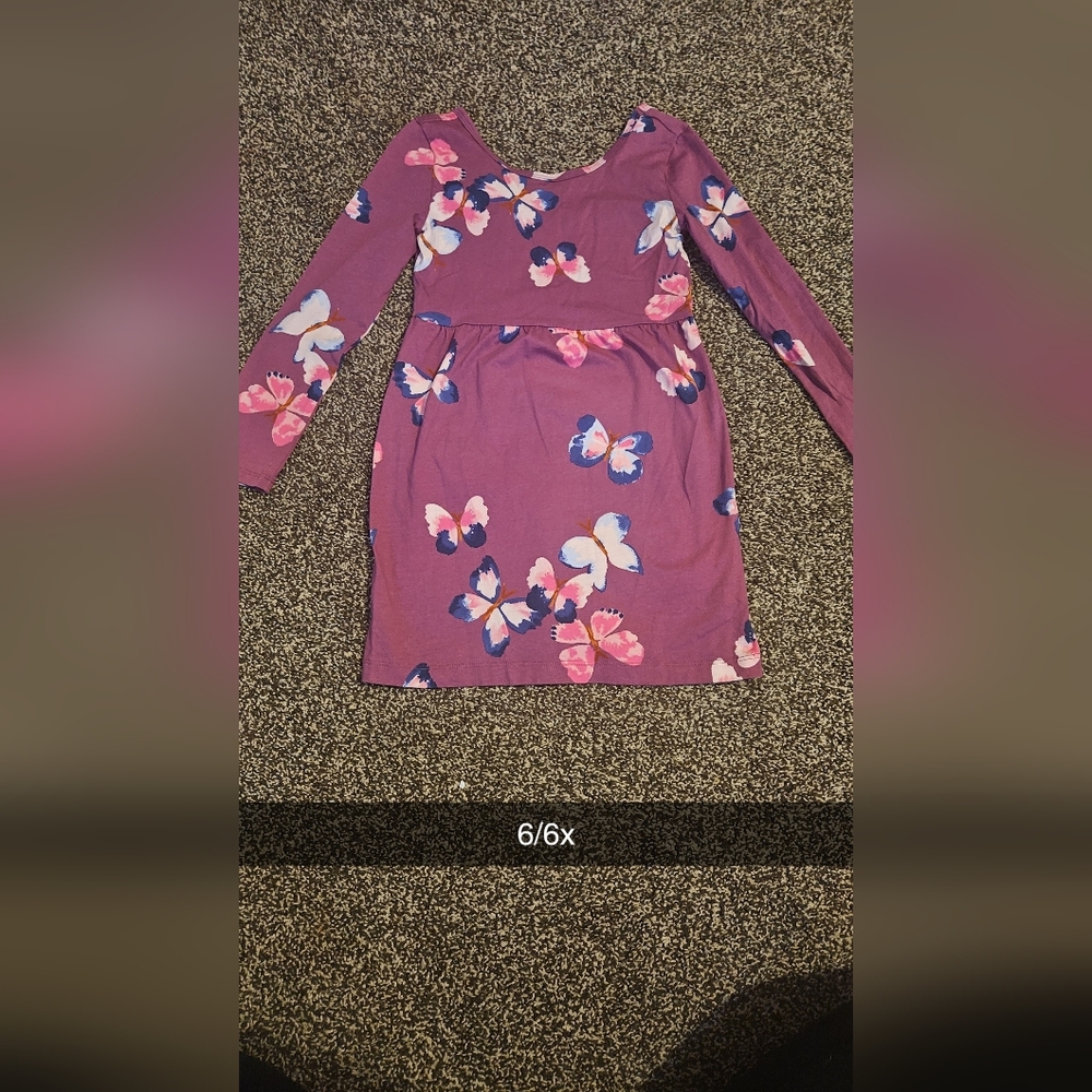 Carter's Purple Butterfly Dress